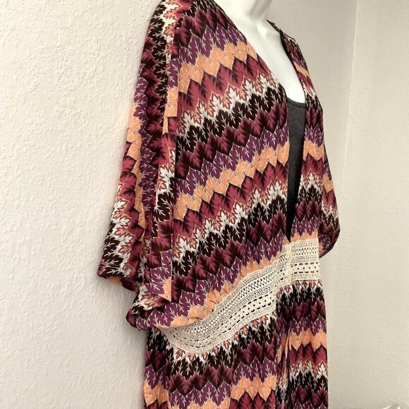 NEW CATO BOHO CARDIGAN SWIM COVER PLUS 22-24 - Picture 4 of 9
